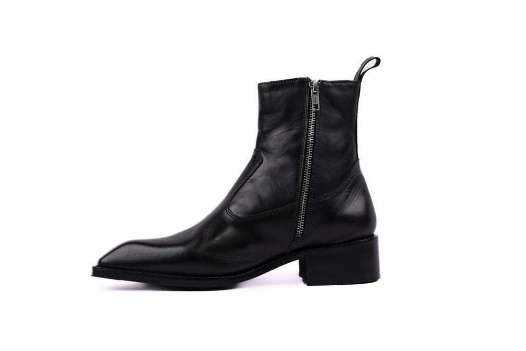 Onyx Calfskin Boots
