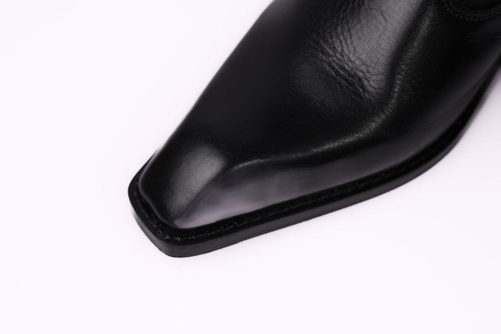 Onyx Calfskin Boots
