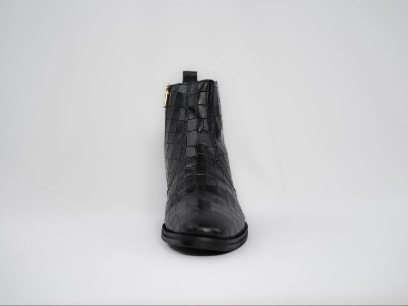 Onyx Caiman flat boots